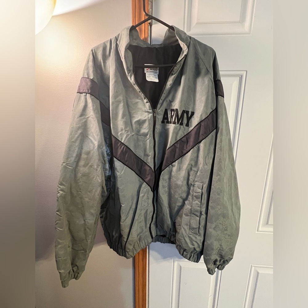 Army light weight rain coat.